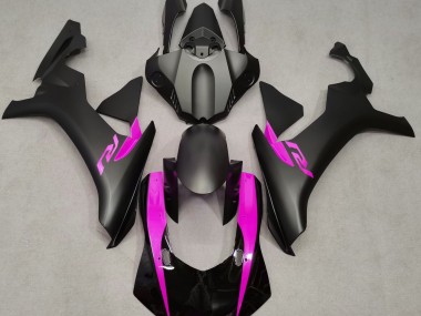 Matt Schwarz & Pink 2015-2019 Yamaha R1 Motorrad Verkleidungen