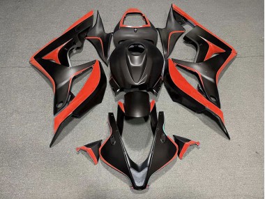 Matt Schwarz & Rot 2007-2008 Honda CBR600RR Motorrad Verkleidungen