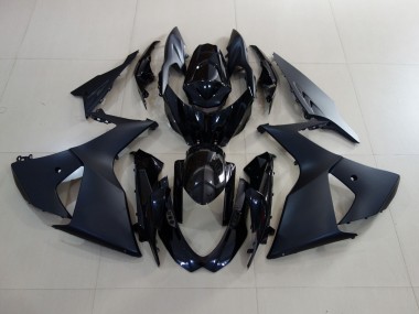 Matt Schwarz & Schwarz Glänzend 2009-2016 Suzuki GSXR 1000 Motorrad Verkleidungen