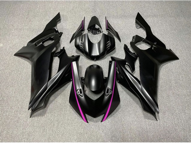 Matt Schwarze & Rosa Akzente 2017-2021 Yamaha R6 Motorrad Verkleidungen Matt Schwarze & Rosa Akzente 2017-2021 Yamaha R6 Motorrad Verkleidungen