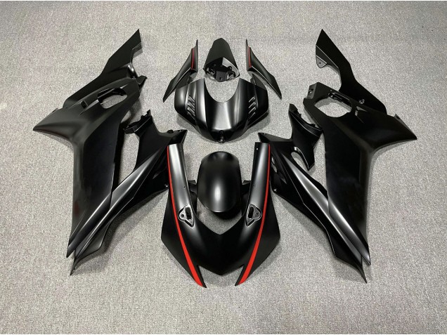 Matt Schwarze & Rot Akzente 2017-2021 Yamaha R6 Motorrad Verkleidungen Matt Schwarze & Rot Akzente 2017-2021 Yamaha R6 Motorrad Verkleidungen