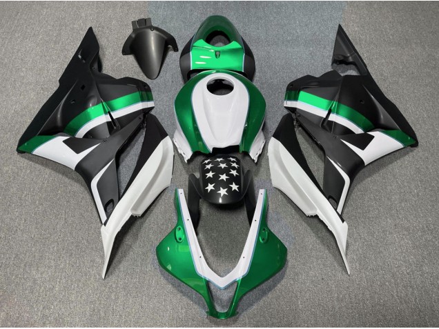 Matt Schwarzer & Grüner Stern 2009-2012 Honda CBR600RR Motorrad Verkleidungen Matt Schwarzer & Grüner Stern 2009-2012 Honda CBR600RR Motorrad Verkleidungen