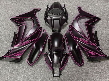 Matt Schwarzes & Rosa Futter 2011-2015 Kawasaki ZX10R Motorrad Verkleidungen