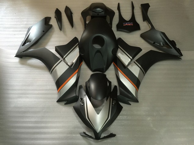 Matt Silber & Schwarz 2012-2016 Honda CBR1000RR Motorrad Verkleidungen Matt Silber & Schwarz 2012-2016 Honda CBR1000RR Motorrad Verkleidungen
