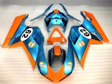 Matte Gulf 2007-2014 Ducati 848 1098 1198 Motorrad Verkleidungen