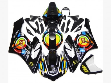 Mehrfarbig 2004-2005 Honda CBR1000RR Motorrad Verkleidungen