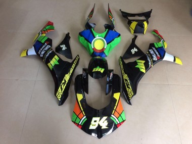 Mehrfarbig Custom Stil Glänzend 2015-2019 Yamaha R1 Motorrad Verkleidungen