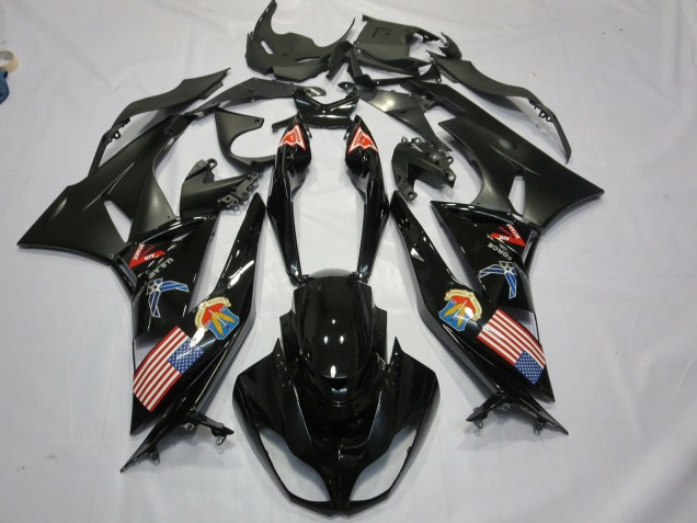 Merica 2009-2012 Kawasaki ZX6R Motorrad Verkleidungen Merica 2009-2012 Kawasaki ZX6R Motorrad Verkleidungen