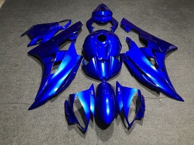 Metallic Blau Schlicht 2006-2007 Yamaha R6 Motorrad Verkleidungen