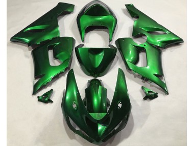 Metallic Grün 2005-2006 Kawasaki ZX6R Motorrad Verkleidungen