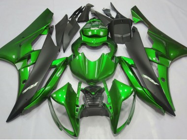 Metallic Grün & Schwarz 2006-2007 Yamaha R6 Motorrad Verkleidungen