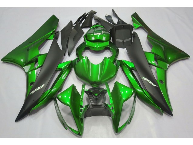 Metallic Grün & Schwarz 2006-2007 Yamaha R6 Motorrad Verkleidungen Metallic Grün & Schwarz 2006-2007 Yamaha R6 Motorrad Verkleidungen