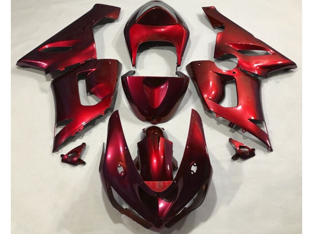 Metallic Rot 2005-2006 Kawasaki ZX6R Motorrad Verkleidungen Metallic Rot 2005-2006 Kawasaki ZX6R Motorrad Verkleidungen