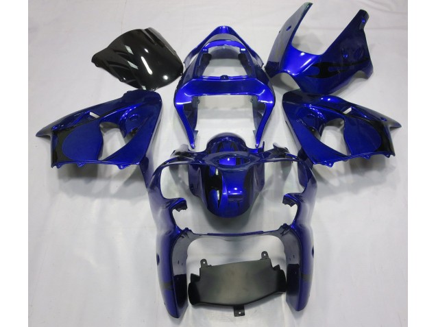 Metallicblau 2000-2002 Kawasaki ZX6R Motorrad Verkleidungen Metallicblau 2000-2002 Kawasaki ZX6R Motorrad Verkleidungen