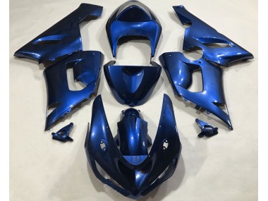 Metallicblau 2005-2006 Kawasaki ZX6R Motorrad Verkleidungen