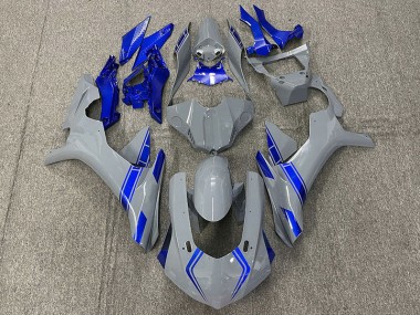 Nardo Grau & Blaue Akzente 2015-2019 Yamaha R1 Motorrad Verkleidungen