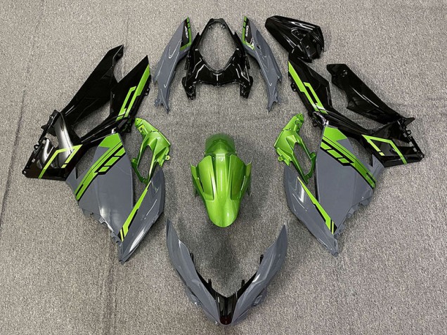 Nardo Grau & Grün 2018-2023 Kawasaki Ninja 400 Motorrad Verkleidungen Nardo Grau & Grün 2018-2023 Kawasaki Ninja 400 Motorrad Verkleidungen