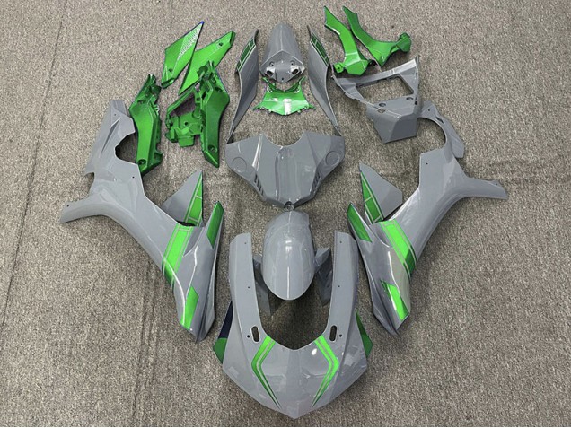 Nardo Grau & Grüne Akzente 2015-2019 Yamaha R1 Motorrad Verkleidungen Nardo Grau & Grüne Akzente 2015-2019 Yamaha R1 Motorrad Verkleidungen