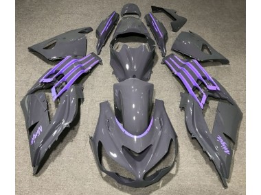 Nardo Grau & Lila 2012-2021 Kawasaki ZX14R Motorrad Verkleidungen