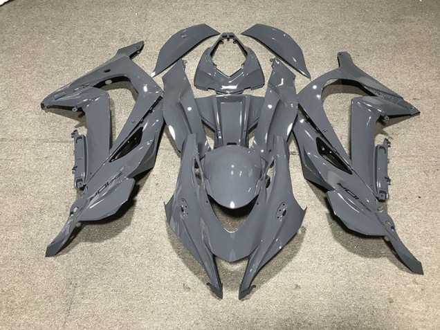 Nardo Grau Schwarzes Logo 2016-2019 Kawasaki ZX10R Motorrad Verkleidungen Nardo Grau Schwarzes Logo 2016-2019 Kawasaki ZX10R Motorrad Verkleidungen