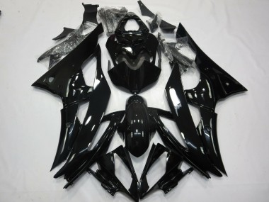 Nr 2 Glänzendes Schwarz 2008-2016 Yamaha R6 Motorrad Verkleidungen