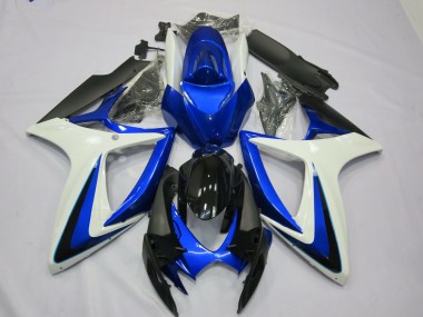 OEM Stil Weiß Blau 2006-2007 Suzuki GSXR 600-750 Motorrad Verkleidungen