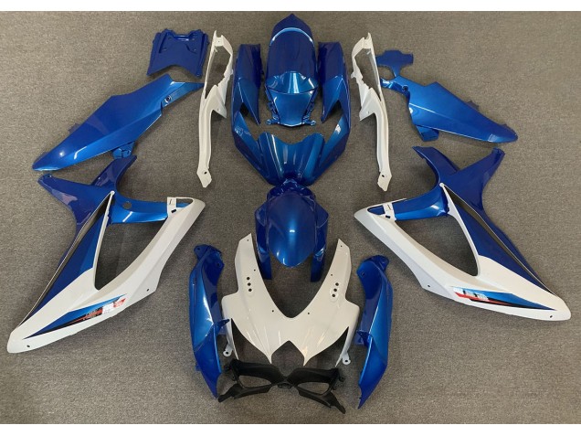 OEM Stil Blau & Weiß 2008-2010 Suzuki GSXR 600-750 Motorrad Verkleidungen OEM Stil Blau & Weiß 2008-2010 Suzuki GSXR 600-750 Motorrad Verkleidungen