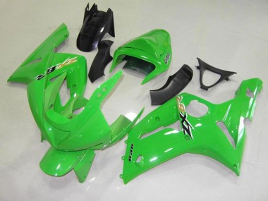 OEM Stil Grün 2003-2004 Kawasaki ZX6R Motorrad Verkleidungen