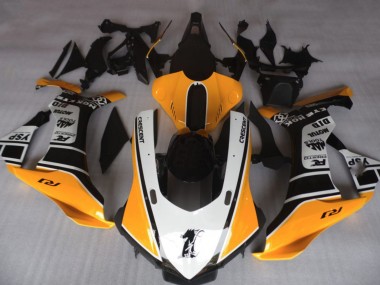 Orange & Weiß 2015-2019 Yamaha R1 Motorrad Verkleidungen