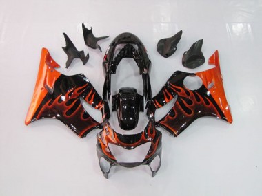 Orange Flamme 1999-2000 Honda CBR600 F4 Motorrad Verkleidungen