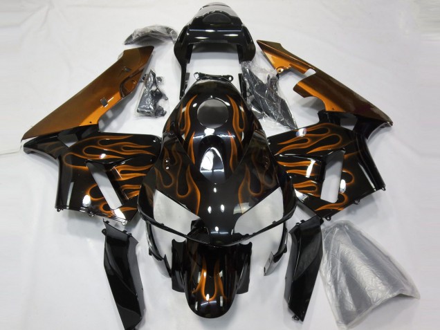 Orange Flamme 2003-2004 Honda CBR600RR Motorrad Verkleidungen Orange Flamme 2003-2004 Honda CBR600RR Motorrad Verkleidungen