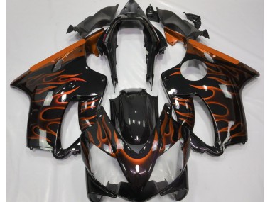 Orange Flamme 2004-2007 Honda CBR600 F4i Motorrad Verkleidungen