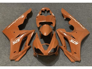 Orange Glänzend 2006-2008 Triumph Daytona 675 Motorrad Verkleidungen
