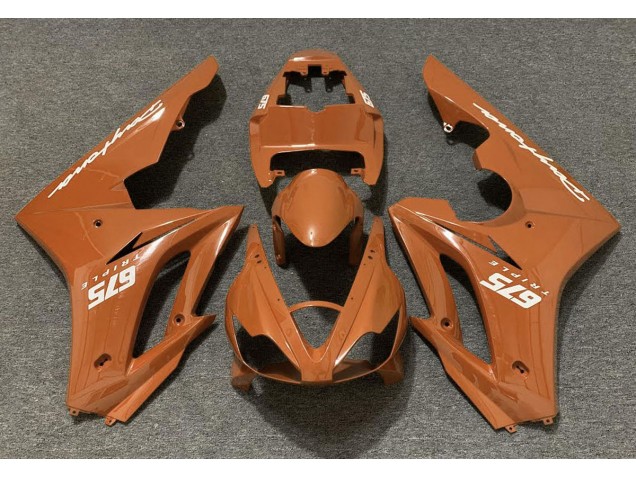Orange Glänzend 2006-2008 Triumph Daytona 675 Motorrad Verkleidungen Orange Glänzend 2006-2008 Triumph Daytona 675 Motorrad Verkleidungen