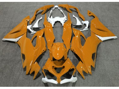Orange Glänzend & Weiß 2019-2023 Kawasaki ZX6R Motorrad Verkleidungen