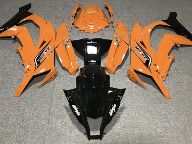 Orange Glänzend & Logos 2011-2015 Kawasaki ZX10R Motorrad Verkleidungen
