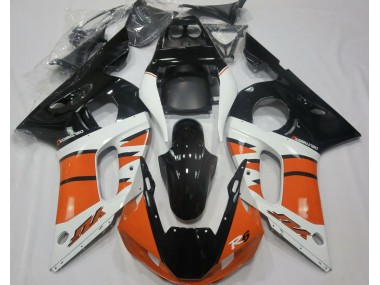 Orange Glänzend & Schwarz 1998-2002 Yamaha R6 Motorrad Verkleidungen