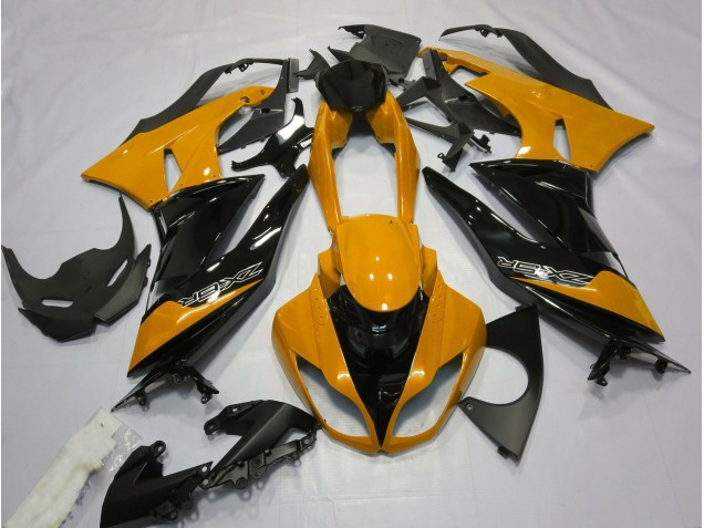 Orange Glänzend & Schwarz 2009-2012 Kawasaki ZX6R Motorrad Verkleidungen Orange Glänzend & Schwarz 2009-2012 Kawasaki ZX6R Motorrad Verkleidungen