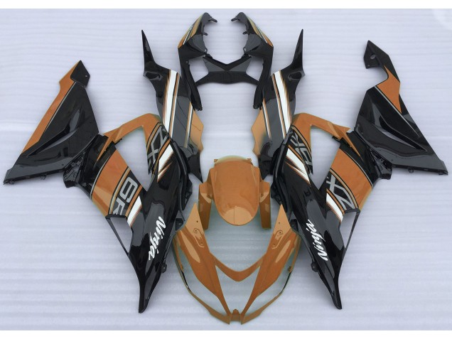 Orange Glänzend & Schwarz 2013-2018 Kawasaki ZX6R Motorrad Verkleidungen Orange Glänzend & Schwarz 2013-2018 Kawasaki ZX6R Motorrad Verkleidungen