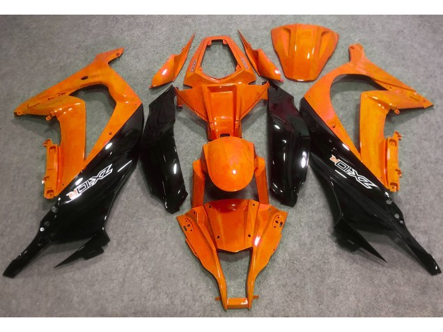 Orange Glänzend & Schwarz 2016-2019 Kawasaki ZX10R Motorrad Verkleidungen Orange Glänzend & Schwarz 2016-2019 Kawasaki ZX10R Motorrad Verkleidungen
