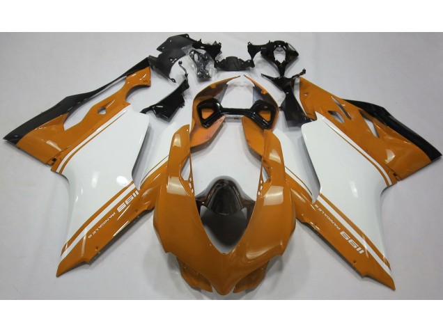 Orange Glänzend Silber & Schwarz 2011-2014 Ducati 1199 Motorrad Verkleidungen Orange Glänzend Silber & Schwarz 2011-2014 Ducati 1199 Motorrad Verkleidungen
