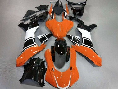 Orange Glänzend Silber & Schwarz 2015-2019 Yamaha R1 Motorrad Verkleidungen