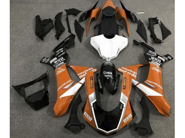 Orange Glänzender Logostil 2015-2019 Yamaha R1 Motorrad Verkleidungen