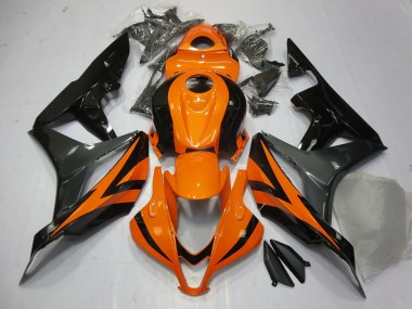 Orange Grau & Schwarz 2007-2008 Honda CBR600RR Motorrad Verkleidungen