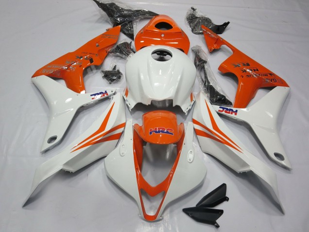 Orange & Weiß HRC 2007-2008 Honda CBR600RR Motorrad Verkleidungen Orange & Weiß HRC 2007-2008 Honda CBR600RR Motorrad Verkleidungen