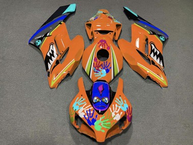 Orange Hai 2004-2005 Honda CBR1000RR Motorrad Verkleidungen