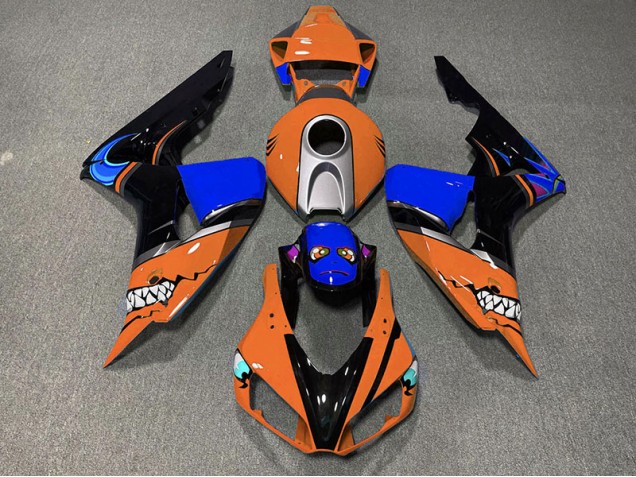 Orange Hai 2006-2007 Honda CBR1000RR Motorrad Verkleidungen Orange Hai 2006-2007 Honda CBR1000RR Motorrad Verkleidungen