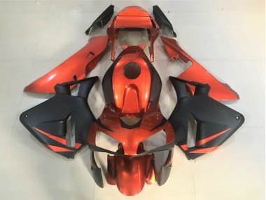 Orange & Matt Schwarz 2003-2004 Honda CBR600RR Motorrad Verkleidungen