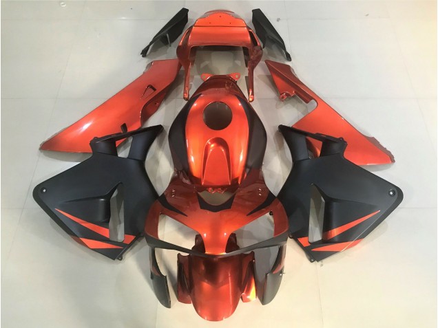Orange & Matt Schwarz 2003-2004 Honda CBR600RR Motorrad Verkleidungen Orange & Matt Schwarz 2003-2004 Honda CBR600RR Motorrad Verkleidungen