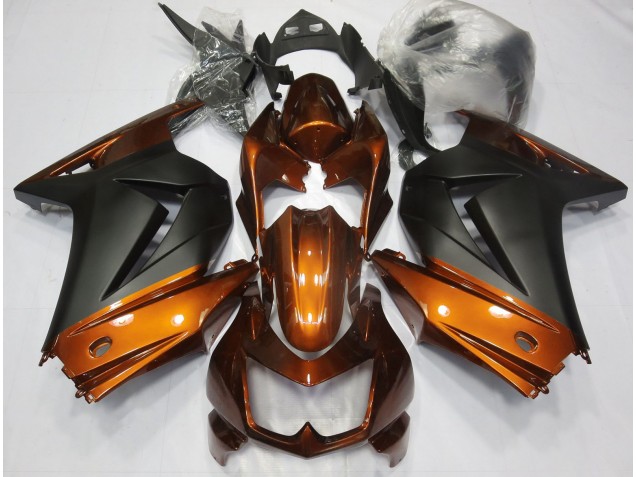Orange & Matt Schwarz 2008-2012 Kawasaki Ninja 250 Motorrad Verkleidungen Orange & Matt Schwarz 2008-2012 Kawasaki Ninja 250 Motorrad Verkleidungen